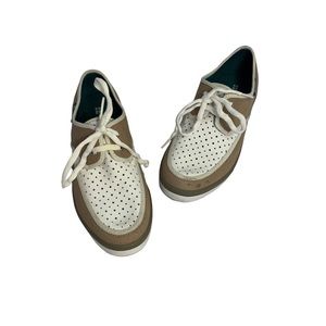 Tretorn Canvas and Leather Women’s Boat Shoes Women’s Size 8.5